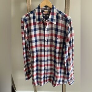 VINCE linen button down casual shirt